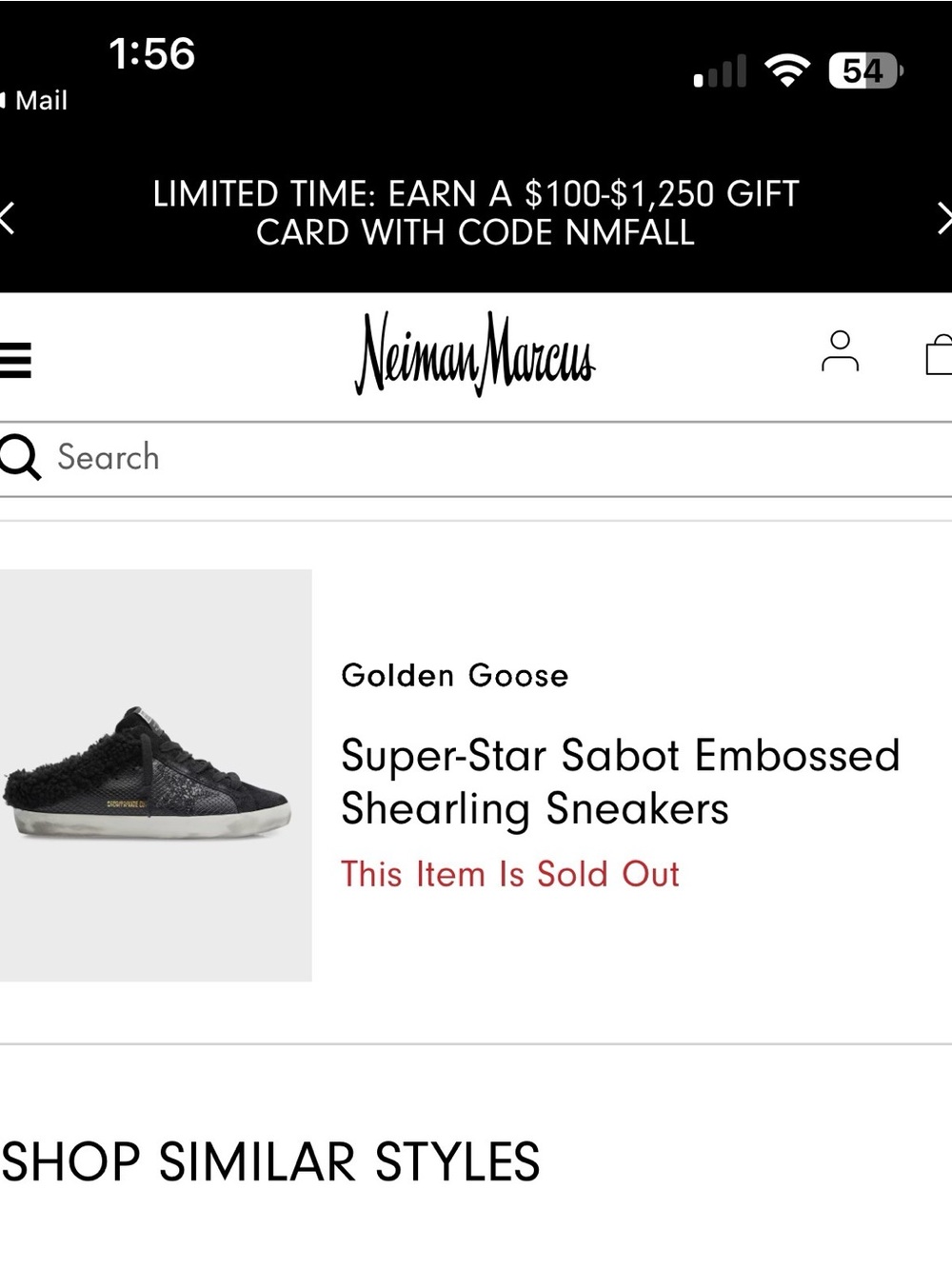 Golden Goose Black Embossed Super-Star Sabot Shearling Sneakers